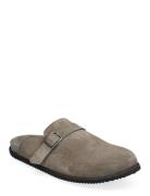 Blake Clog - Earth Suede Shoes Mules & Clogs Beige Garment Project