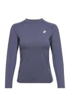 Women L/S Baselayer Sport Base Layer Tops Navy ZEBDIA