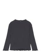 Long Sleeve Cotton T-Shirt Tops T-shirts Turtleneck Black Mango