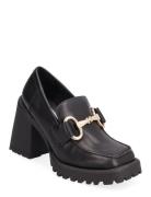 Uptowngrl Loafer Shoes Heels Heeled Loafers Black Steve Madden