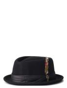 Stout Pork Pie Accessories Headwear Hats Black Brixton