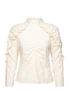 Helene Designers Blouses Long-sleeved Cream Hofmann Copenhagen