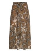 Dusclebbmaela Skirt Skirts Maxi Skirts Brown Bruuns Bazaar