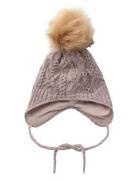 Nmfwrilla Wool Knit Hat Accessories Headwear Hats Winter Hats Purple N...