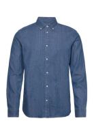 Kristian Denim Shirt Tops Shirts Denim Shirts Blue Les Deux