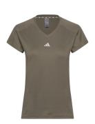 Aeroready Train Essentials Minimal Branding V-Neck T-Shirt Sport Women...