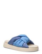 Butterfly Knot Designers Sandals Flat Blue Inuikii