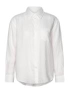 Rel Linen Shirt Tops Shirts Linen Shirts White GANT