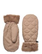 Makara Puff Mittens Accessories Gloves Thumb Gloves Beige Becksönderga...