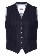 Rudy - Woolen Pinstripe Blazers Sleeveless Blazers Navy Day Birger Et ...