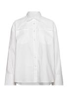 Poplin Over D Shirt Designers Shirts Long-sleeved White REMAIN Birger ...