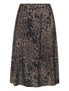 Kcjola Skirt Skirts Knee-length & Midi Skirts Brown Kaffe Curve