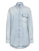 Targa Tops Shirts Denim Shirts Blue Sportmax