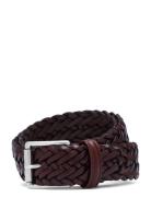 Classic Woven Leather Belt Accessories Belts Braided Belt Brown Anders...