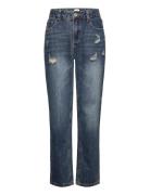 Grstreet Loose Ripped Bottoms Jeans Loose Jeans Blue Grunt