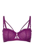 Monogram Half-Cup Balcony Bra Lingerie Bras & Tops Balc Tte Bras Purpl...