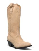 Liberty Suede Beige Leather Boots Shoes Boots Cowboy Boots Beige ALOHA...