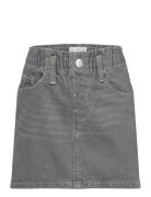 Paperbag Denim Skirt Dresses & Skirts Skirts Denim Skirts Grey Mango