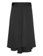 2Nd Barrah - Heavy Satin Skirts Maxi Skirts Black 2NDDAY