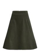 Mini Cord Stelly Skirt Skirts Knee-length & Midi Skirts Green Mads Nør...