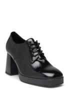 Laced Shoe Shoes Heels Heeled Loafers Black Gabor