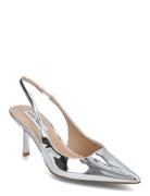 Valoris Slingback Shoes Sling Backs Heeled Slingbacks Silver Steve Mad...