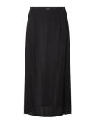 Naima Satin Skirt Skirts Maxi Skirts Black Lexington Clothing