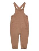 Overall Twill Bottoms Dungarees Brown Minymo