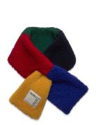 Color Block Sheepskin Neck Warmer Accessories Scarves & Neckwarmers Ne...