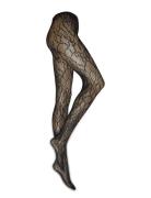 Oroblu Lace Net Tights Lingerie Pantyhose Black Oroblu