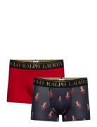 Stretch Cotton Trunk 2-Pack Boxershorts Navy Polo Ralph Lauren Underwe...