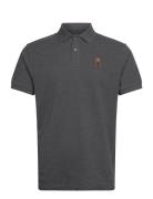 Heritage Harry Polo Tops Polos Short-sleeved Grey Hackett London