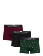 Classic Stretch-Cotton Trunk 3-Pack Boxershorts Green Polo Ralph Laure...