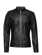 Leather Jacket Læderjakke Skindjakke Black Lindbergh