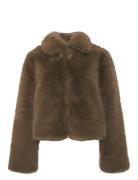 Kallysta Jacket Outerwear Faux Fur Brown Noella