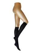 Th Women 98% Cotton Kneehigh 1P Lingerie Socks Knee High Socks Black T...