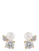 Mayfair Small Irregular Pearl Ear G/White - Accessories Jewellery Earr...