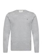 Slim Shield Ls T-Shirt Tops T-Langærmet Skjorte Grey GANT