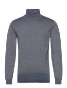 Bhbruton Roll Neck Knit Noos Tops Knitwear Turtlenecks Grey Blend