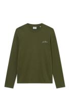 Crew Ls T-Shirt Tops T-Langærmet Skjorte Green Les Deux