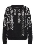 Cmibra-Pullover Tops Knitwear Jumpers Black Copenhagen Muse