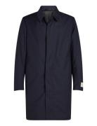 Travel Twill Tech Wool Carcoat Tynd Frakke Navy Calvin Klein