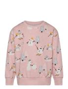 Sweater Snowman Story Tops Sweatshirts & Hoodies Sweatshirts Pink Lind...