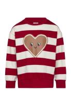 Sweatshirt Heart Front Tops Sweatshirts & Hoodies Sweatshirts Red Lind...