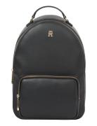 Th Soft Logotape Backpack Rygsæk Taske Black Tommy Hilfiger