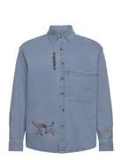 Sbugnine Shirt Tops Shirts Denim Shirts Blue Pas De Mer