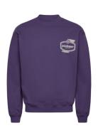 St D Island Crewneck Tops Sweatshirts & Hoodies Sweatshirts Purple Pas...