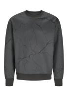 Jjkey Sporty Loose Aop Sweat Crew Ln Jnr Tops Sweatshirts & Hoodies Sw...