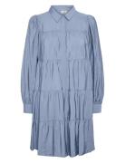 Yaspala Ls Shirt Dress S. Noos Kort Kjole Blue YAS