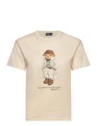 Polo Bear Logo Cotton Jersey Tee Tops T-shirts & Tops Short-sleeved Be...